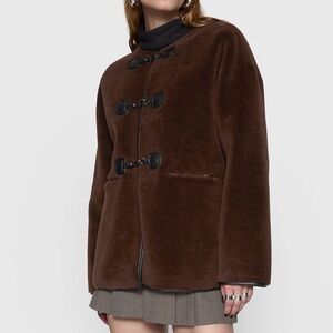 Rebecca Minkoff Shearling Toggle Jacket